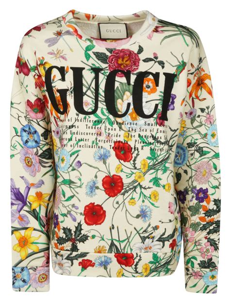 gucci sweatshirt floral|gucci sweatsuit men's.